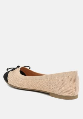 Womens Rosario Two Tone Ballerinas