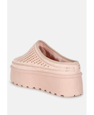 Kickles Rhinestones Embellished Platform Classic Slip-On