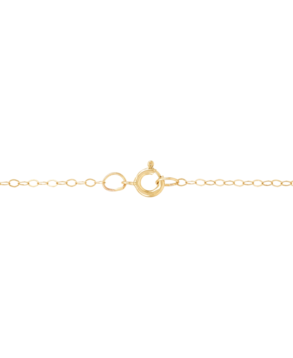 Macy's Polished Sunray Round Disc 18" Pendant Necklace In 10k Gold In Gold