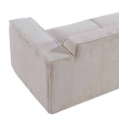 Streamdale 78" Corduroy Fabric Sectional Sofa