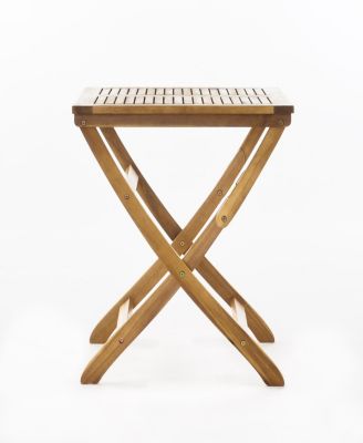 Positano 25" Foldable Bistro Set, Natural