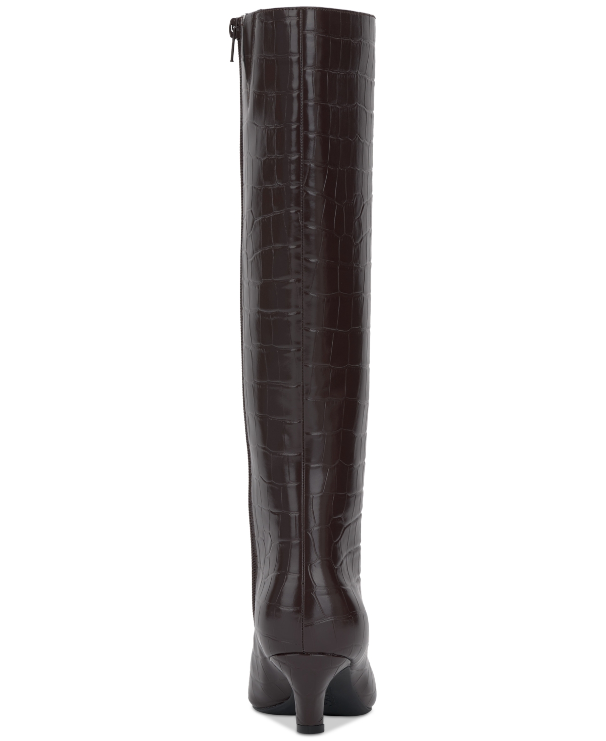 Shop Inc International Concepts Women's Sameya Mid-heel Knee High Boots, Created For Macy's In Brown Croc