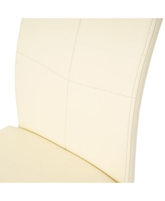 Modern simple rectangular glass dining table, solid tempered glass tabletop, electroplated table legs, light yellow PU dining chair set, suitable for restaurant kitchen use (set of 5)