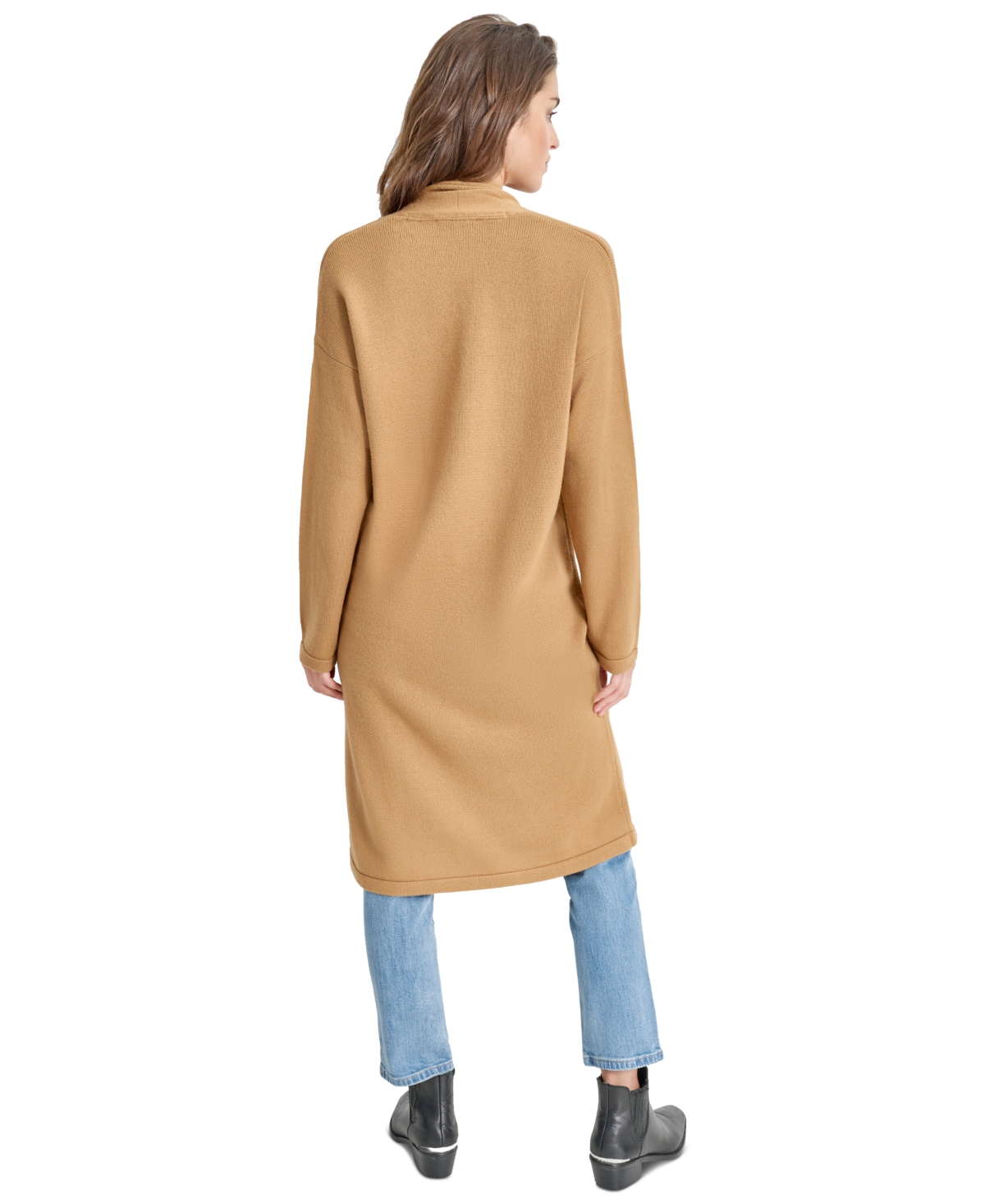 Dkny Jeans Women's Shawl-Collar Open-Front Long Cardigan
