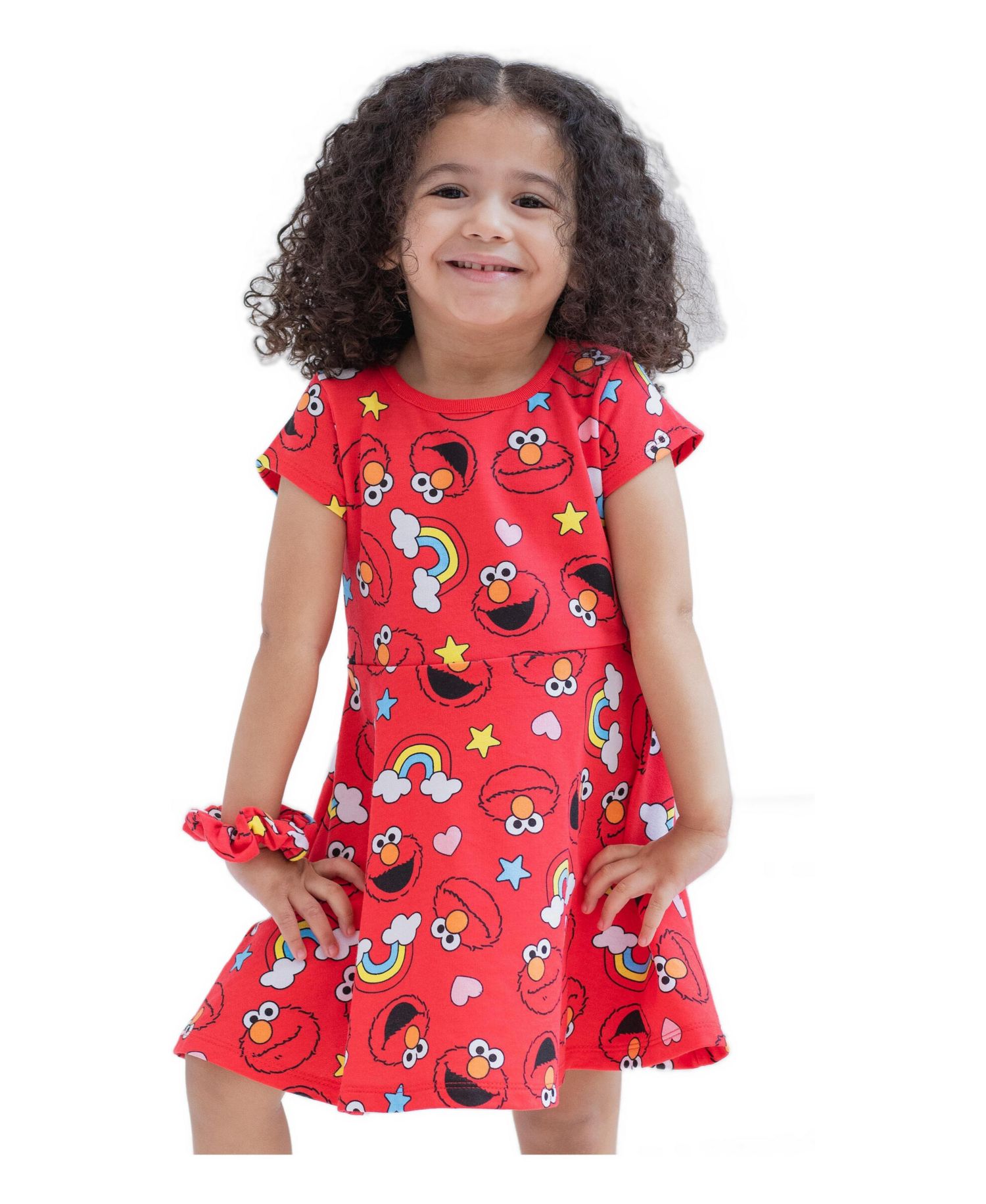 Girls (6-8) Elmo Dress with Scrunchie