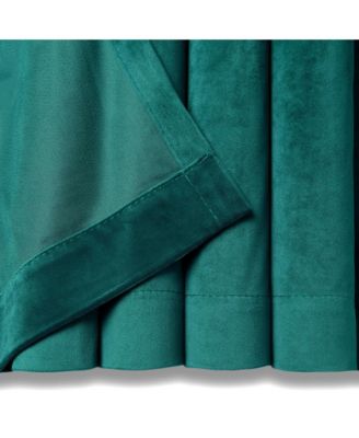 Premium Solid Velvet Curtains - Classy and Solid Drapes for Living Room or Bedroom - 52" x 108" - Teal, 2 Panels