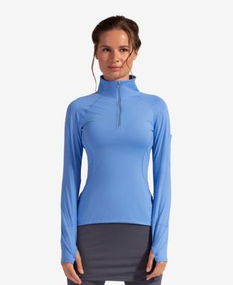 Women's UPF 50+ Sun Protective Mock Zip Top
