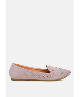 Womens Olesia Stud Emebllished Ballet Flats