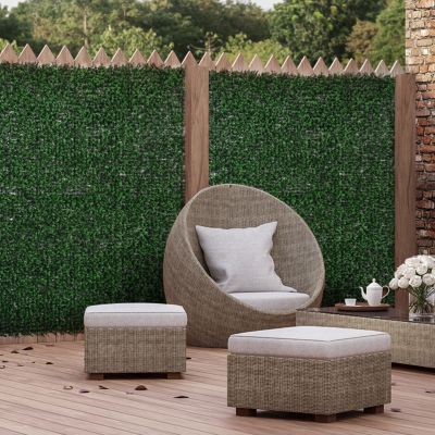 Grass Wall Panels, 20" x 20" Artificial Grass Wall Decor, Greenery Backdrop Panels Wall for Outdoor, Indoor, Garden, Fence, Backyard, Fresh Green