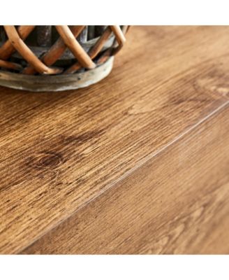 Modern MDF coffee table with wood texture pattern -39.37x23.62x11.81 inches - stylish and durable design