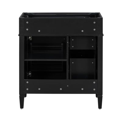 30" Bathroom Vanity without Top Sink, Modern Bathroom Storage Cabinet with 2 Drawers and a Tip-out Drawer (NOT INCLUDE BASIN)