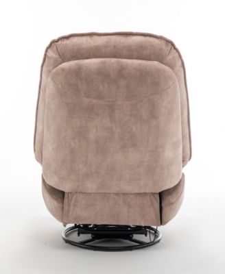 Cozy Recliner with Reading Light & Velvet Upholstery