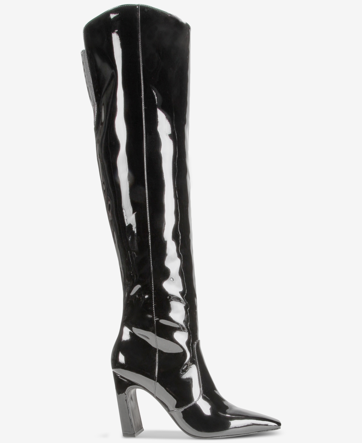 Inc International Concepts Women's Orisa Over-the-knee Boots, Created For Macy's In Black Patent