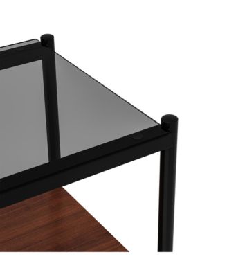Rectangle End Table set (2), Glass Top