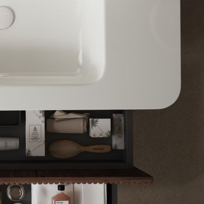 Modern Floating Plywood Vanity (30") with Ceramic Basin