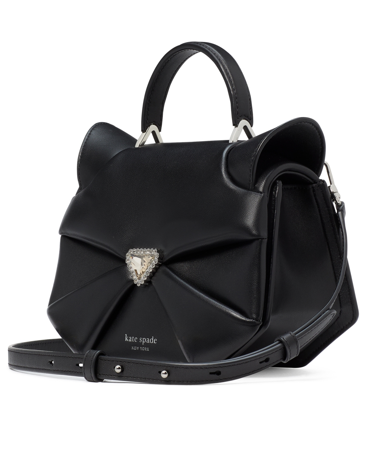 kate spade new york Whiskers Smooth Leather 3D Cat Crossbody - Black Multi
