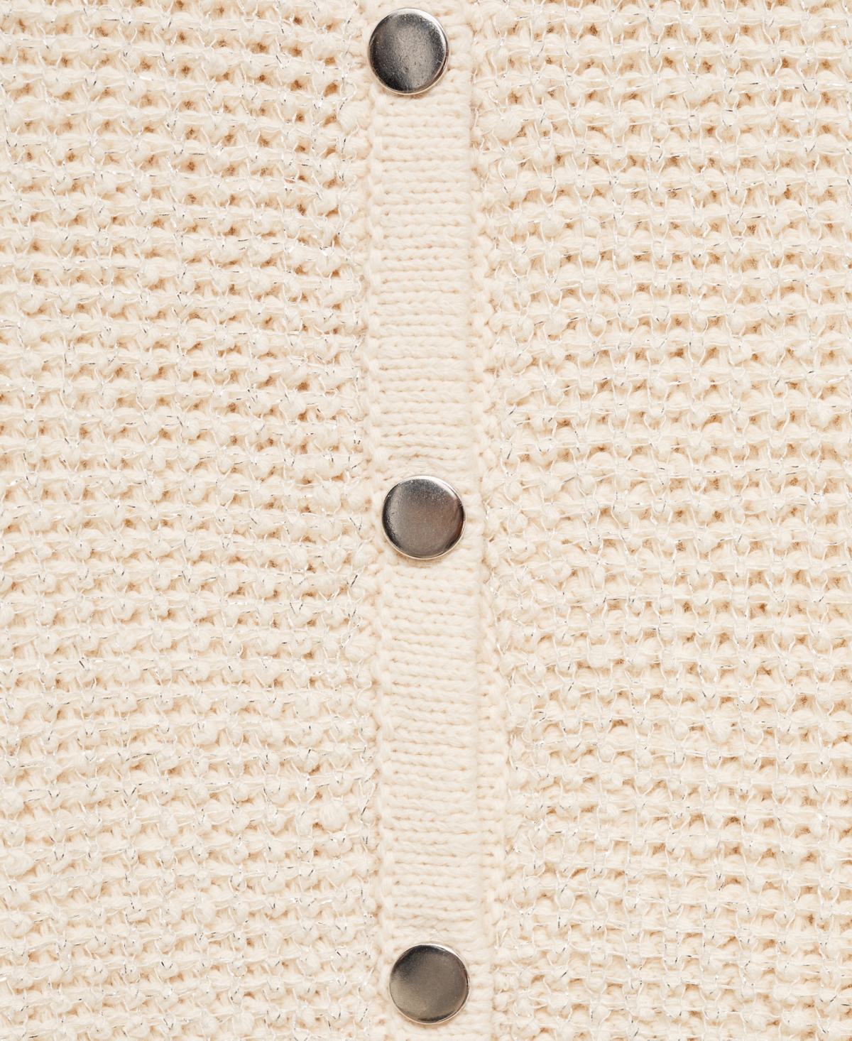 Mango Women's Short Sleeve Knitted Cardigan