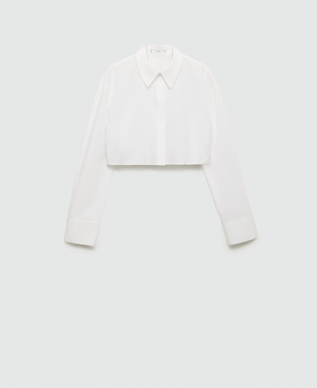 Mango Women's Cropped Cotton Shirt