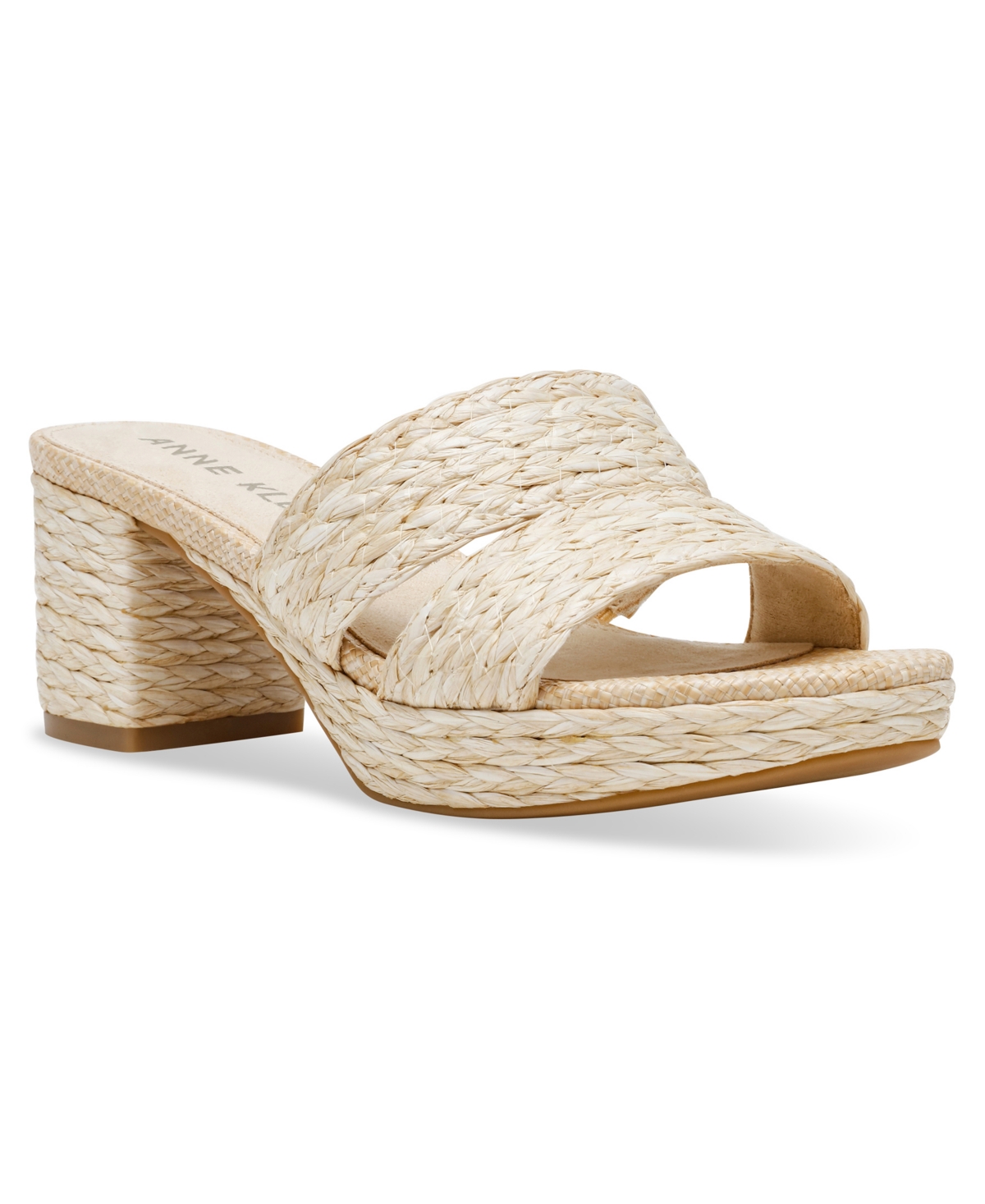 Anne Klein Women's Palmer Slip On Block Heel Dress Sandals