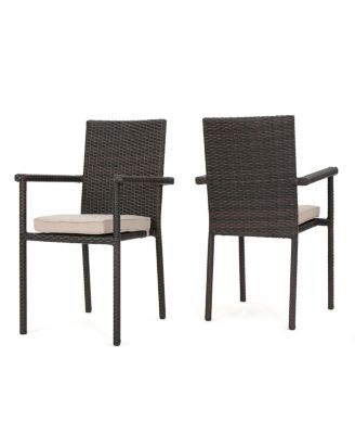 Streamdale San Pico Dining Chair-Multi Brown,1Pc With Cushion