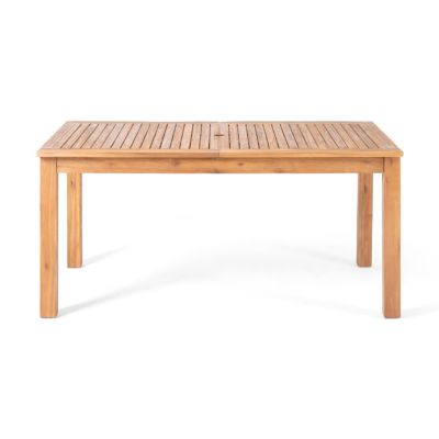 Streamdale Expandable Acacia Wood Dining Table Perfect For Outdoor Gatherings