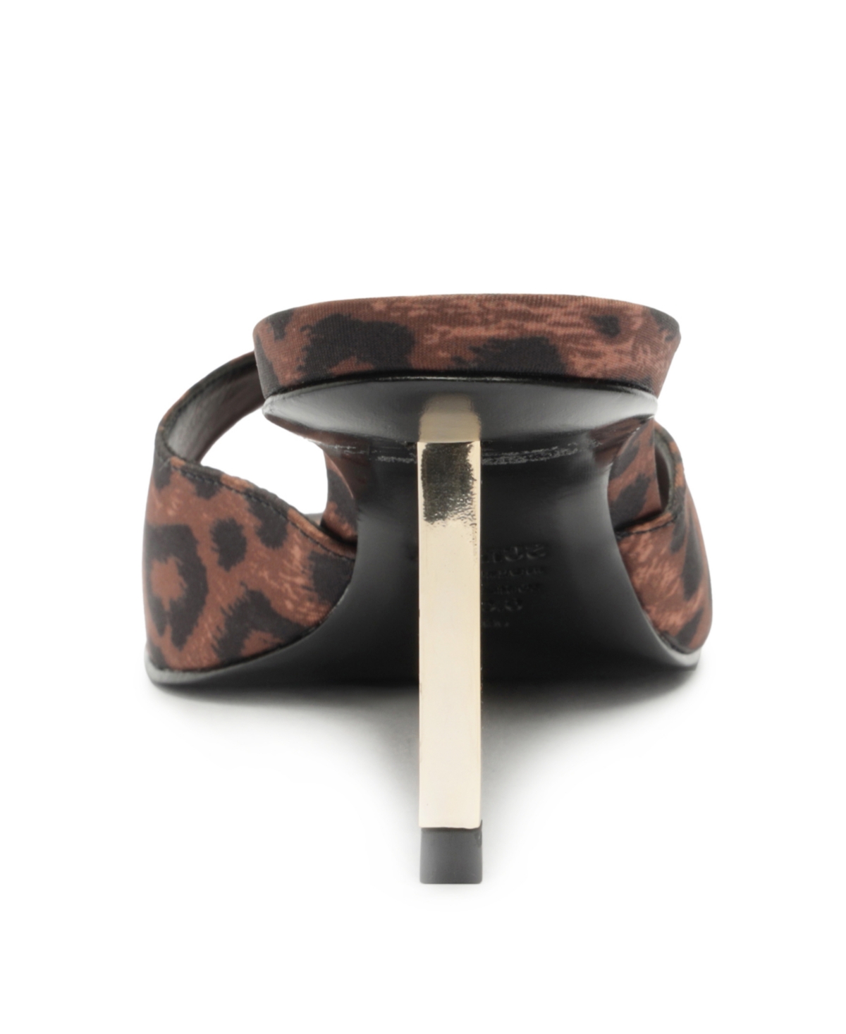 Schutz Dethalia Pin Heel Slide Sandal In Animal Print