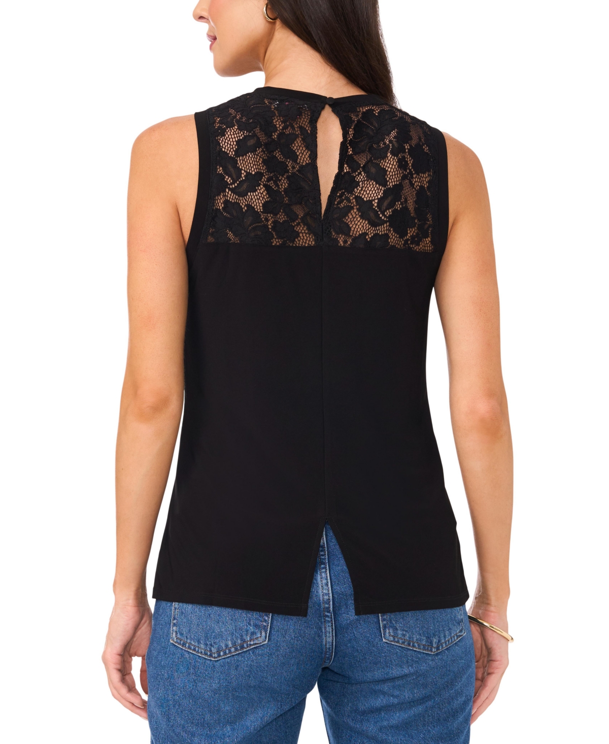 Vince Camuto Women's Lined Lace Tank Top