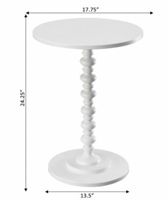 17.75" Medium-Density Fiberboard Palm Beach Spindle Table