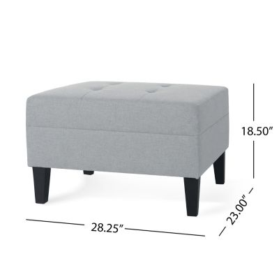 Plush Ottoman with Birch Legs: Comfort, Style, and Durability