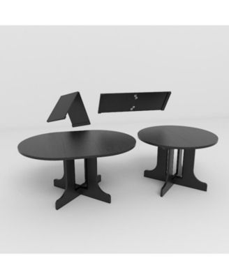 Expandable Oval Dining Table for Farmhouse