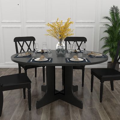 Expandable Oval Dining Table for Farmhouse