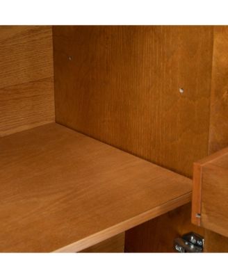 31.5" Wine Cabinet with Glass Holder & Rack