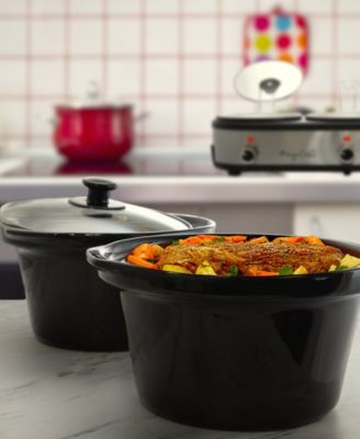 Triple 2.5 Quart Slow Cooker and Buffet Server