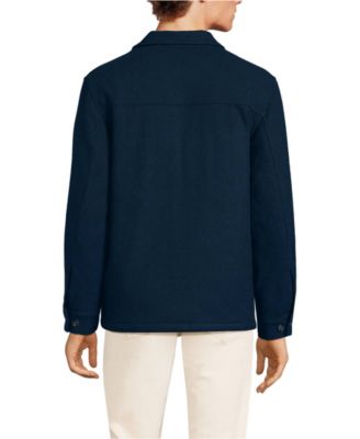 Men's Wool Blend Shirt Jacket
