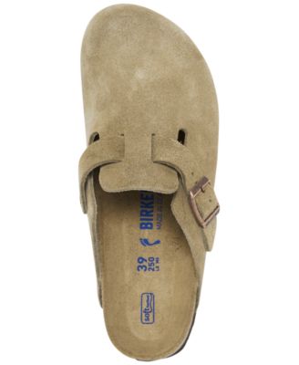 Women's Boston Soft Footbed Suede Leather Clogs from Finish Line