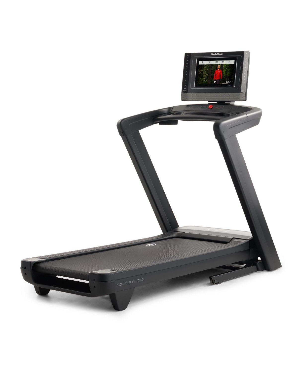 Commercial Series 1750 iFIT-enabled Treadmill for Running and Walking with 14 inch Pivoting Touchscreen - Black