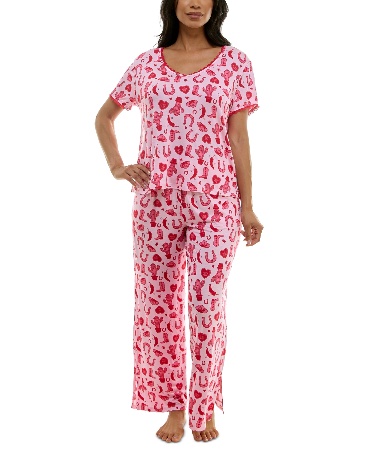 Women's Valentine's Fairytale Pajama Set - Cowgirl Va