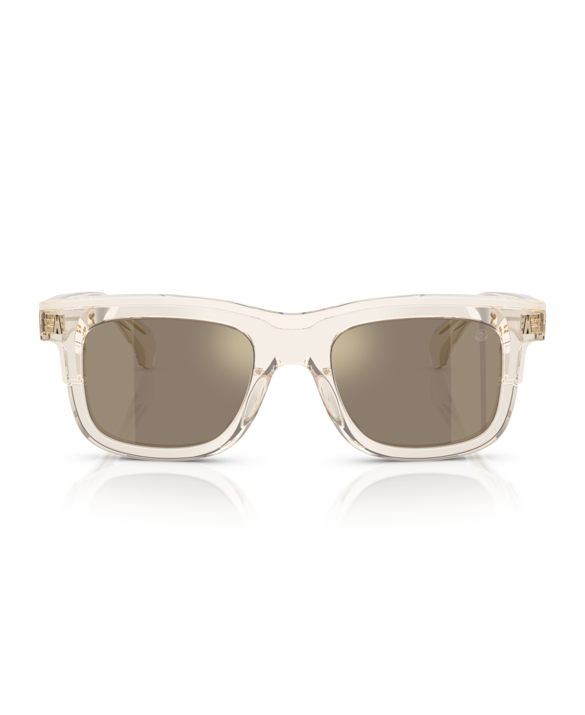 Moncler Acetate Claro Me6004 Sunglasses In Transparent Butter