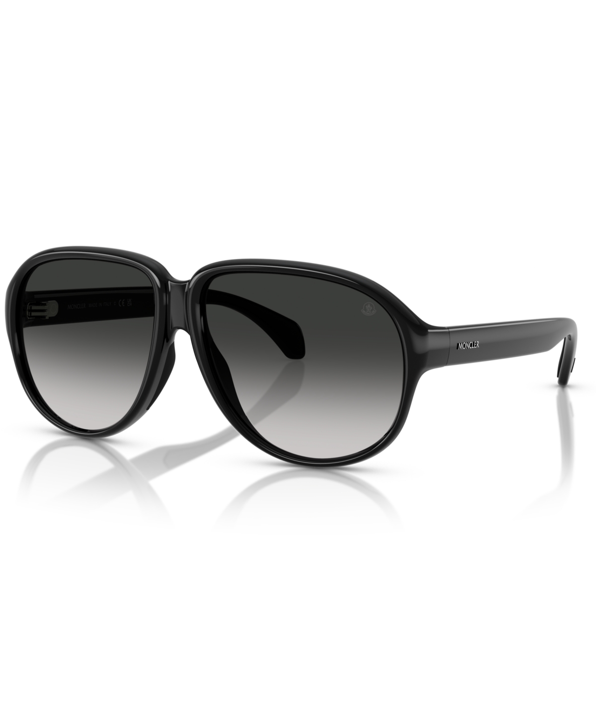 Moncler Unisex Sunglasses, Halcyonne Me8001 In Shiny Black