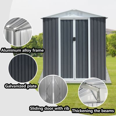 Outdoor Storage Sheds 6FTx4FT Apex Roof
