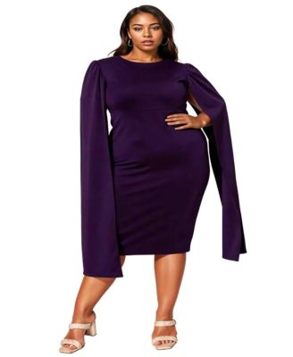Plus Size Naomi Cape Dress