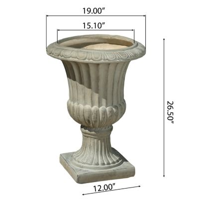 Antique White Urn Planter Indoor/Outdoor Decor