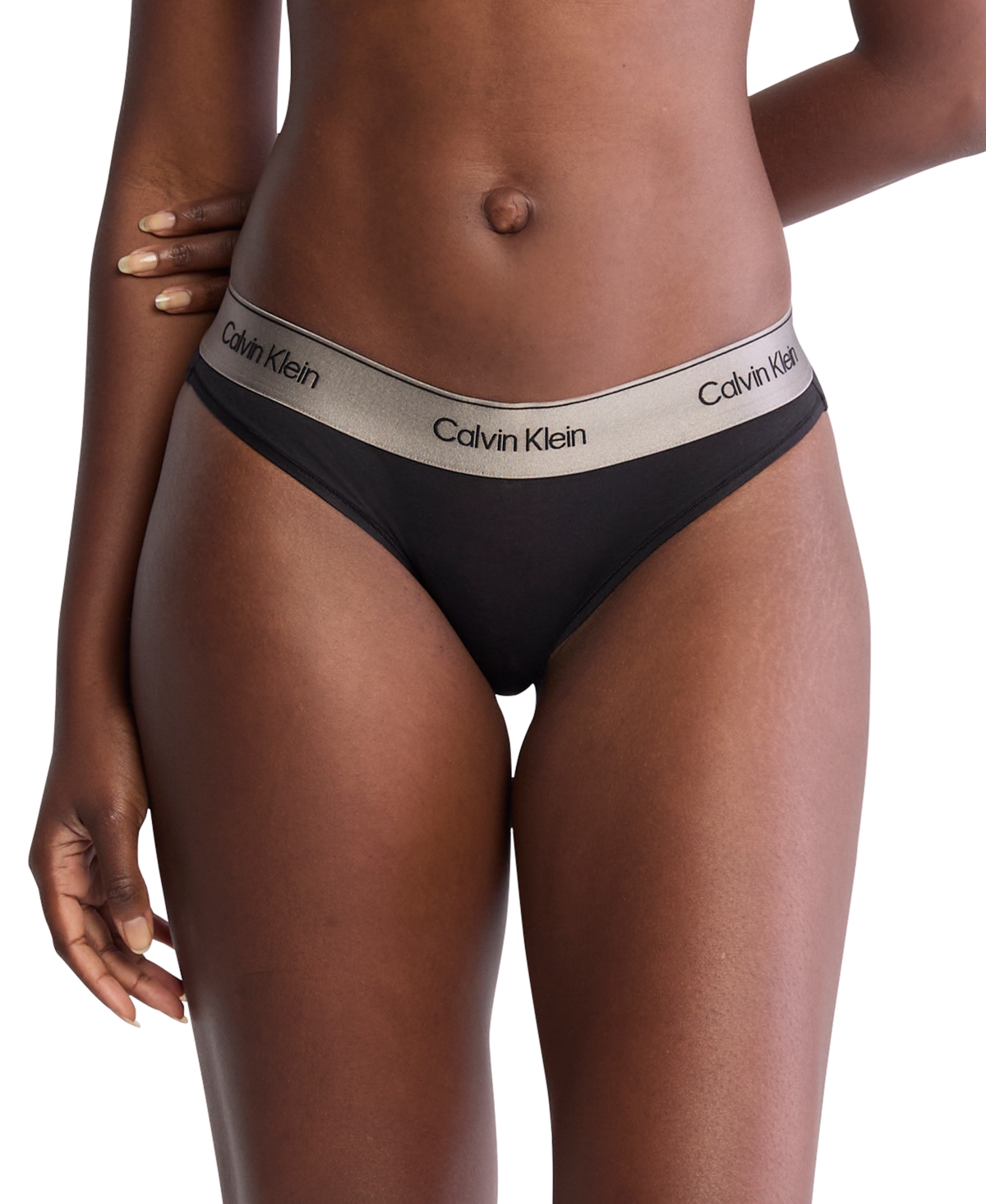 Calvin Klein Women's 2-Pk. Modern Cotton Holiday Bikini Underwear  -BLACK