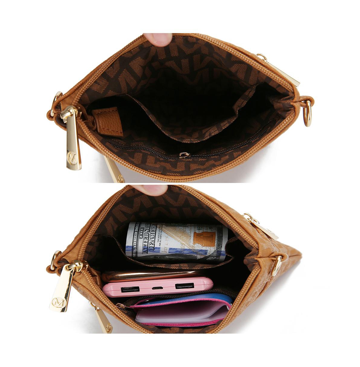 Mkf Collection Andrea Milan M Signature Crossbody Bag by Mia K