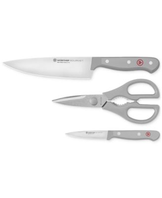 Wüsthof - Gourmet Gray 3-Pc. Steel Knife Prep Set