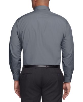 Men's Big & Tall Classic/Regular Fit Wrinkle Free Poplin Solid Dress Shirt