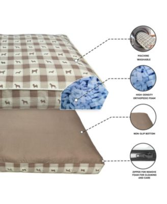 Paw & Decor Paws and Decor Orthopedic Dog Bed, Pet Bed to Support Dogs Joint Health, Paws and Dots Pattern