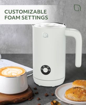 4-in-1 Electric Milk Frother and Steamer -Barista Quality Froth Steam - Hot and Cold Foam Options
