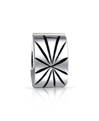 Geometric Spacer Snap Clasp Star Stopper Barrel Bead Charm .925 Sterling Silver