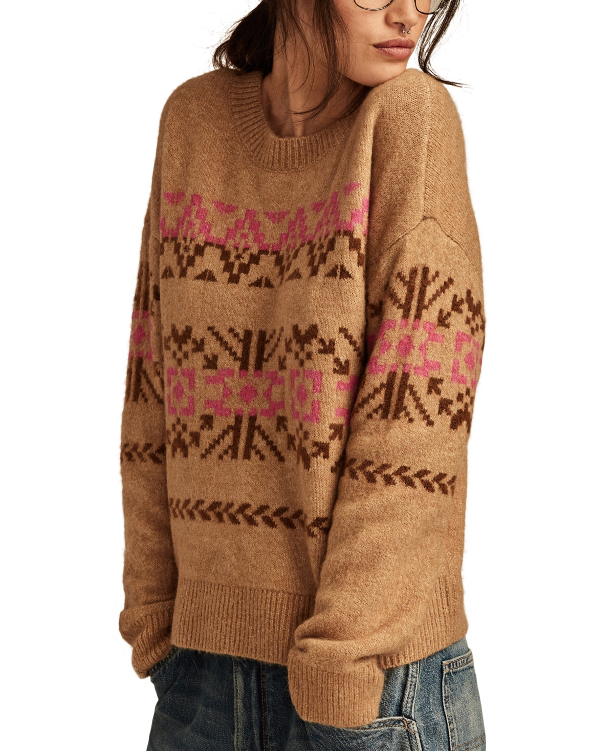 Lucky Brand Fairisle Crew Neck